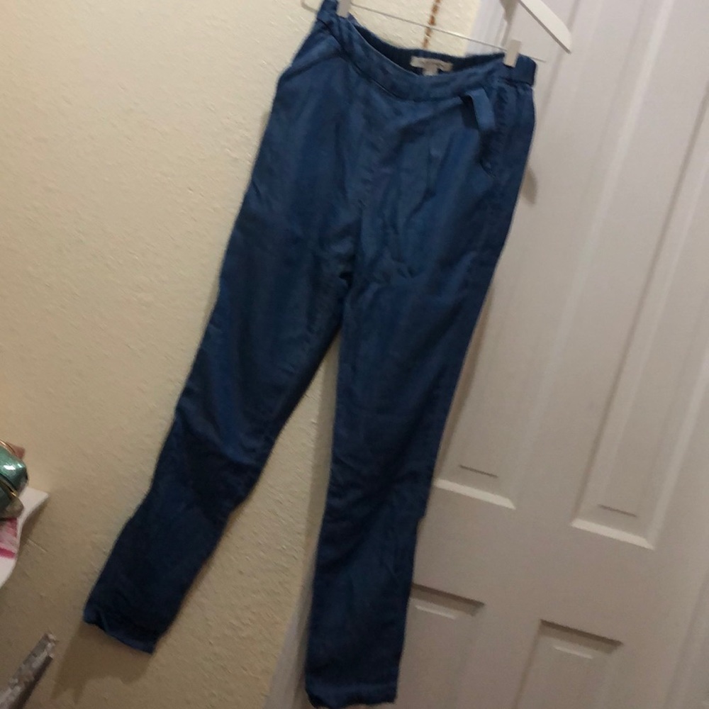 High waisted jean like pants